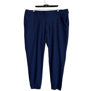 Greg Norman NEW Shark Graphic Mens XL Athleisure Pants Navy Performance Joggers